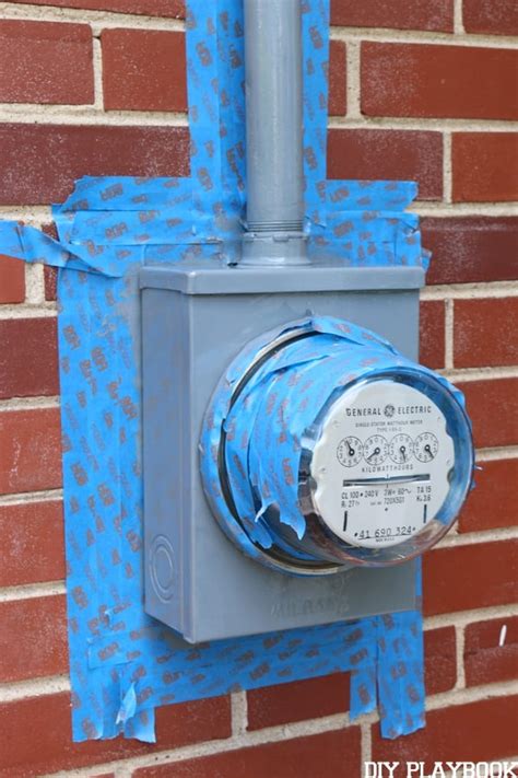 electric meter box painting|can you paint gas meter.